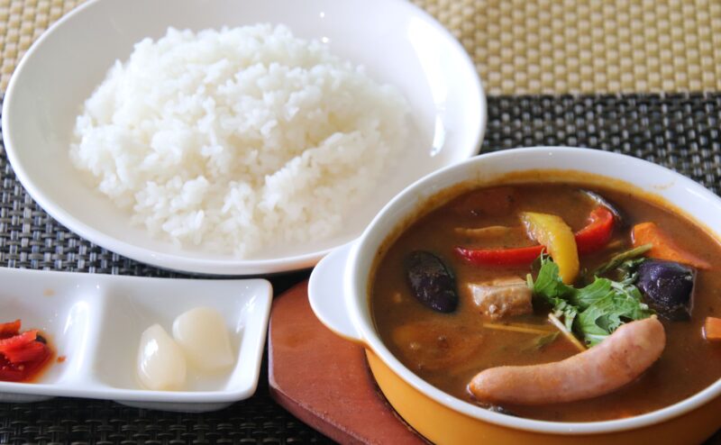 三田ポークと彩り野菜のスープカレー