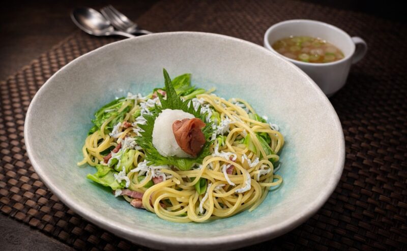 春キャベツとしらすの和風パスタ