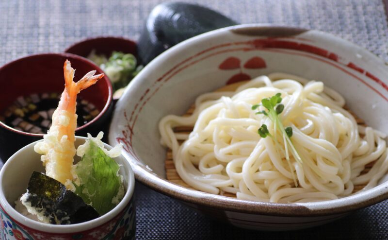 特製肉汁うどんとミニ天丼